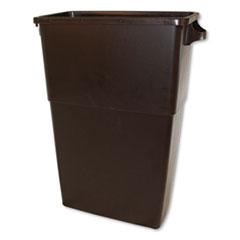 Thin Bin Containers, 23 gal, Polyethylene, Brown