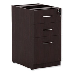 Alera Valencia Box/Box/File Full Pedestal, 15.63w x 20.5d x 28.5h, Espresso