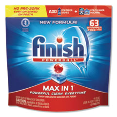 Powerball Max in 1 Dishwasher Tabs, Fresh, 63/Pack