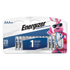 Ultimate Lithium AAA Batteries, 1.5V, 12/Pack