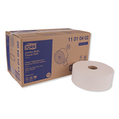 Advanced Jumbo Roll Bath Tissue, Septic Safe, 1-Ply, White, 3.48" x 2247 ft, 6 Rolls/Carton