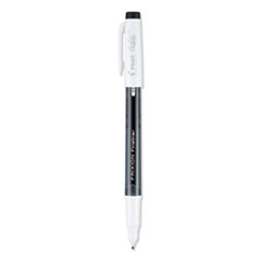 FriXion Fineliner Erasable Porous Point Pen, Stick, Fine 0.6 mm, Black Ink, Black/White Barrel, Dozen