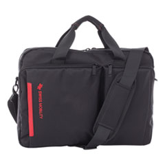 Stride Executive Briefcase, Fits Devices Up to 15.6", Polyester, 4 x 4 x 11.5, Black