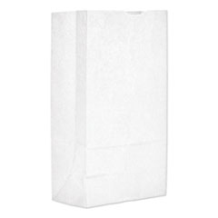 Grocery Paper Bags, 40 lb Capacity, #12, 7.06" x 4.5" x 13.75", White, 500 Bags