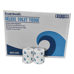 Boardwalk Green Plus Bathroom Tissue, 2-Ply, White, 400 Sheets, 96 Rolls/Carton