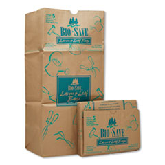 Lawn/Leaf Bags, Self-Standing, Open-Face, 30 gal, 16" x 35", Kraft, 50/Box