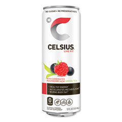 Live Fit Fitness Drink, Raspberry Acai Green Tea, 12 oz Can, 12/Carton