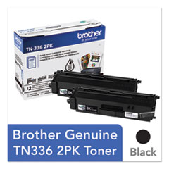 TN3362PK High-Yield Toner, 4,000 Page-Yield, Black, 2/Pack