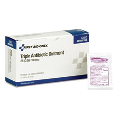 Triple Antibiotic Ointment, 0.03 oz Packet, 25/Box