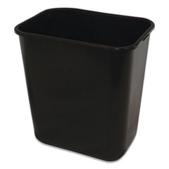 Soft-Sided Wastebasket, 28 qt, Polyethylene, Black