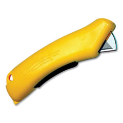 X-traSafe CU Safety Utility Knife, Plastic Handle, Yellow, 6/Pack