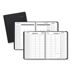 Triple View Weekly/Monthly Appointment Book, 11 x 8.25, Black, 2022