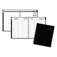 Move-A-Page Weekly/Monthly Appointment Book, 11 x 8.75, Black, 2022