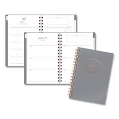 Workstyle Academic Planner, 8.5 x 5.5, Gray Gem, 2020-2021