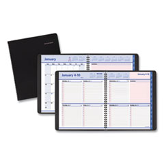 QuickNotes Weekly/Monthly Appointment Book, 8 x 10, Black/Pink, 2022
