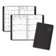 Contemporary Weekly/Monthly Planner, Block, 8.5 x 5.5, Graphite Cover, 2022