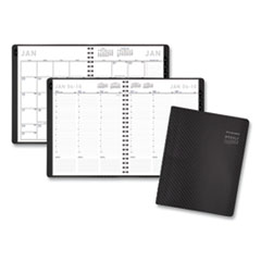 Contemporary Weekly/Monthly Planner, Column, 11 x 8.25, Graphite Cover, 2022