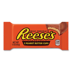 Peanut Butter Cups Bar, Full Size, 1.5 oz Bar, 2 Cups/Bar, 36 Bars/Box, Ships in 1-3 Business Days