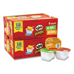 Potato Chips, Assorted, 0.67 oz Tub, 18 Tubs/Box, 2 Boxes/Carton