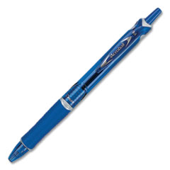 Acroball Colors Advanced Ink Hybrid Gel Pen, Retractable, Medium 1 mm, Blue Ink, Translucent Blue/Blue Barrel, Dozen