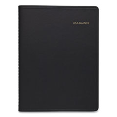 Weekly Appointment Book, Academic, 11 x 8.25, Black, 2021-2022