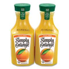 Orange Juice Pulp Free, 52 oz Bottle, 2/Pack, Ships in 1-3 Business Days