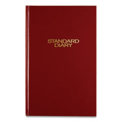 Standard Diary Daily Diary, Recycled, Red, 12.13 x 7.69, 2022