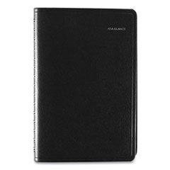 Daily Appointment Book with15-Minute Appointments, 8.5 x 5.5, Black, 2022