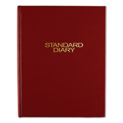 Standard Diary Daily Diary, Recycled, Red, 9.44 x 7.5, 2022