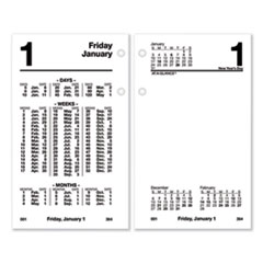 Financial Desk Calendar Refill, 3.5 x 6, White, 2022