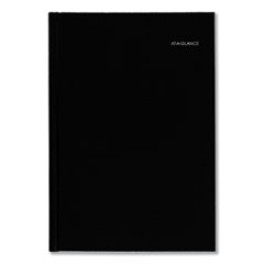 Hard-Cover Monthly Planner, 11.78 x 5, Black, 2021-2023