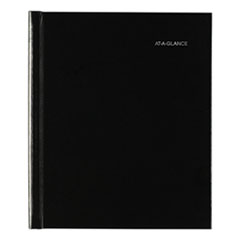 Hard-Cover Monthly Planner, 8.5 x 7, Black, 2022