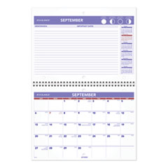 Wirebound Monthly Desk/Wall Calendar, 11 x 8, 2021-2022
