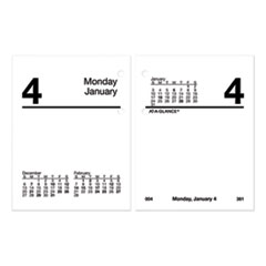 Compact Desk Calendar Refill, 3 x 3.75, White Sheets, 12-Month (Jan to Dec): 2025