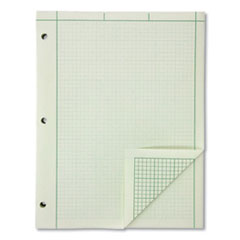 Evidence Engineer's Computation Pad, Cross-Section Quadrille Rule (5 sq/in, 1 sq/in), 200 Green-Tint 8.5 x 11 Sheets