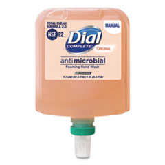 Antibacterial Foaming Hand Wash Refill for Dial 1700 Dispenser, Original, 1.7 L, 3/Carton