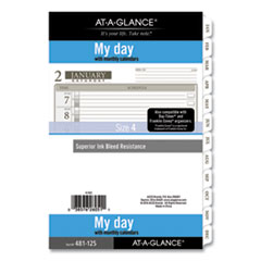 1-Page-Per-Day Planner Refills, 8.5 x 5.5, White, 2022