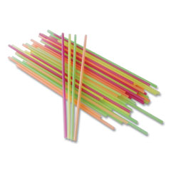 Neon Sip Sticks, 5.5