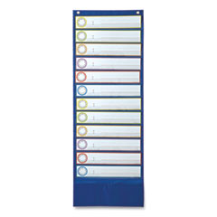 Deluxe Scheduling Pocket Chart, 13 Pockets, 13 x 36