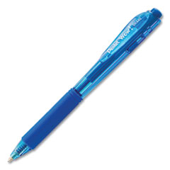 WOW! Ballpoint Pen, Retractable, Medium 1 mm, Blue Ink, Translucent Blue/Blue Barrel, Dozen