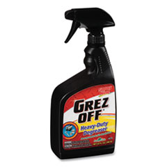 Grez-off Heavy-Duty Degreaser, 32 oz Spray Bottle, 12/Carton