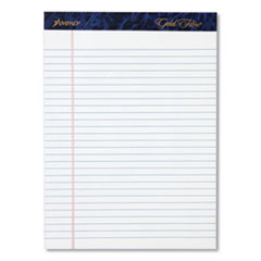 Ruled Writing Pad, Wide/Legal Rule, 8.5 x 11.75, White, 50 Sheets, Dozen