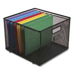 Wire Mesh File Organizer, Letter Size, 13.98" Long, Black