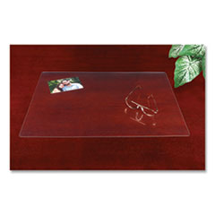 Eco-Clear Desk Pad with Antimicrobial Protection, 17 x 22, Clear