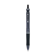 Acroball Colors Advanced Ink Hybrid Gel Pen, Retractable, Medium 1 mm, Black Ink, Smoke/Black Barrel, Dozen