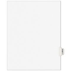 Avery-Style Preprinted Legal Side Tab Divider, Exhibit H, Letter, White, 25/Pack, (1378)