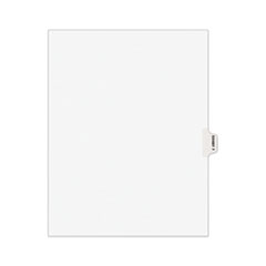 Avery-Style Preprinted Legal Side Tab Divider, Exhibit F, Letter, White, 25/Pack, (1376)