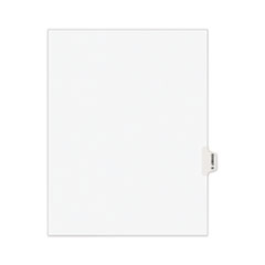 Avery-Style Preprinted Legal Side Tab Divider, Exhibit Q, Letter, White, 25/Pack, (1387)