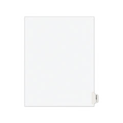 Avery-Style Preprinted Legal Side Tab Divider, Exhibit T, Letter, White, 25/Pack, (1390)