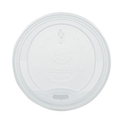 Hot Cup Lids, Fits 10 oz to 20 oz Cups, White, 1,000/Carton